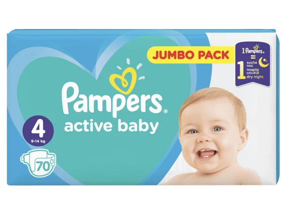 Pampers active baby numarul 4 70 bucati