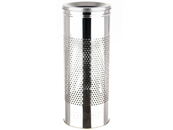 Cos gunoi inox perforat deschis sus Meco 27 litri Q24cm H-60cm