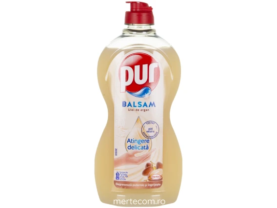 Detergent lichid pentru vase Pur 450 ml (Ulei de argan)