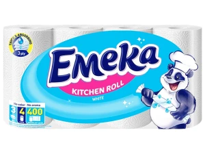 Prosop hartie Emeka 3straturi 100foi 4role (White)