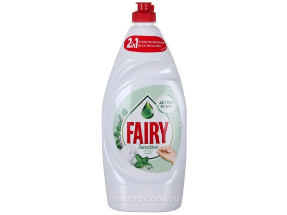 Detergent lichid de vase Fairy 800 ml (Menta si Ceai de tei)