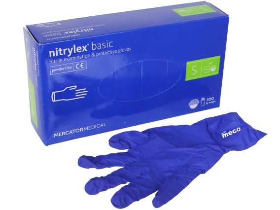 Manusi din nitril fara pudra 100buc (Small-S)