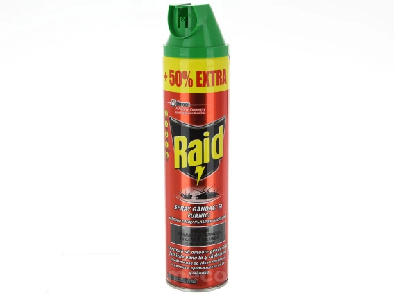 Inspecticid spray gandaci si furnici Raid 600ml