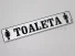 Semn indicator toaleta (Argintiu)