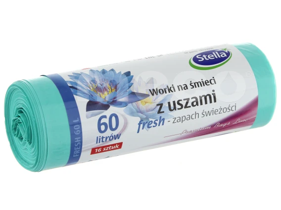 Saci menajeri fresh cu urechi Stella 60litri 16bucati