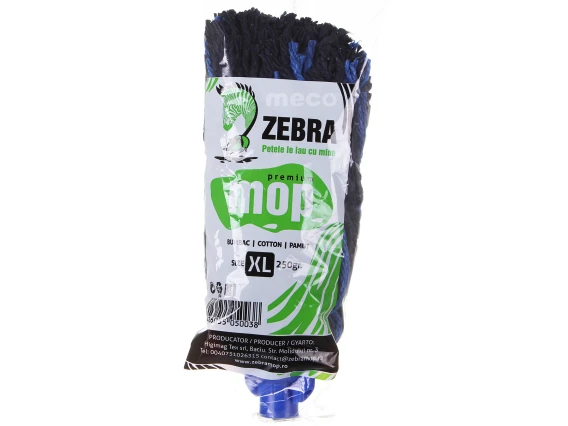 Rezerva mop bumbac Albastru Zebra 250gr