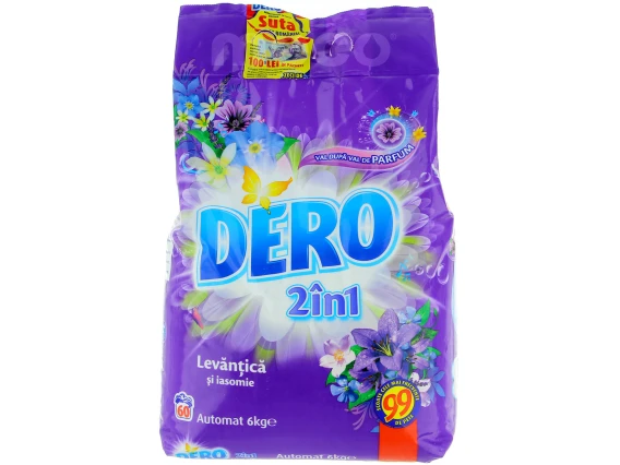 Detergent rufe Dero 2in1 6kg (Bujori de munte)