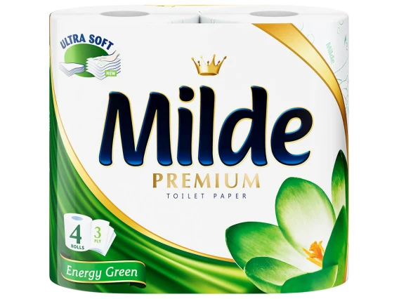 Hartie igienica Milde 4role 3straturi (Energy Green)