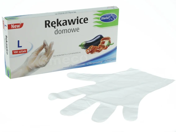 Manusi de menaj pt. contactul cu alimentele Stella S 100buc
