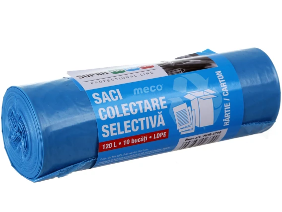 Saci colectare selectiva 120L/10bucati albastru