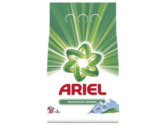Detergent rufe automat Ariel 2kg Mountain Fresh