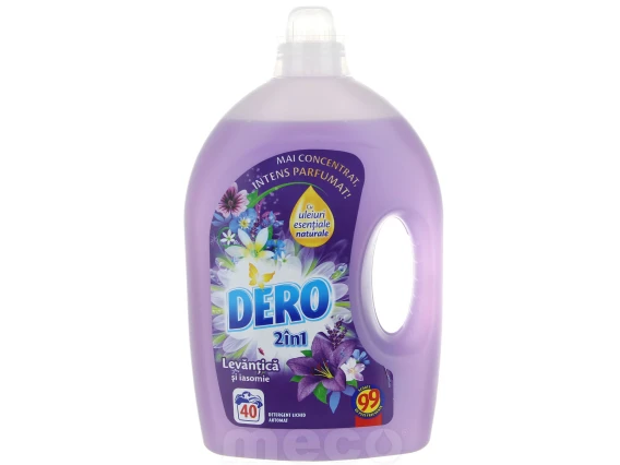 Detergent rufe lichid automat Dero 2litri (Iris Alb)