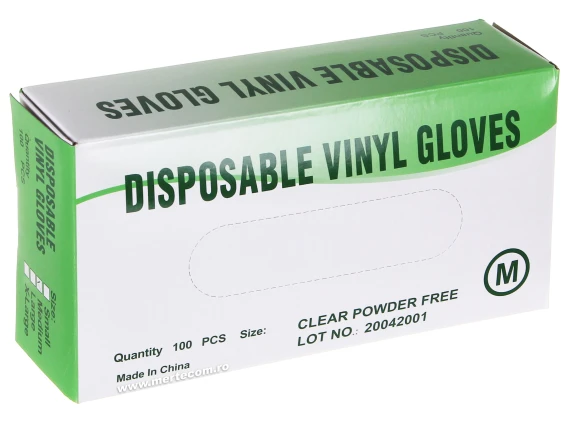 Manusi vinil  nepudrate 100buc M