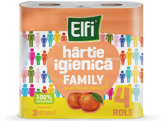Hartie igienica Elfi 4role 3straturi (Piersica)