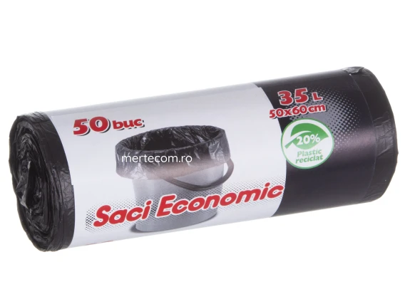 Saci menajeri economici Oti 35 litri 50 bucati