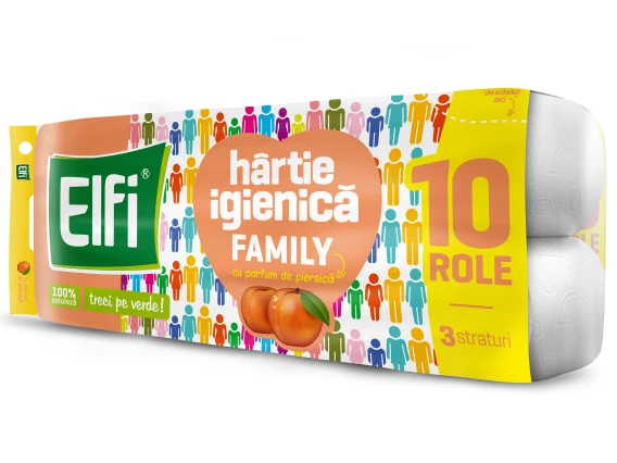 Hartie igienica Elfi 10role 3straturi (Piersica)