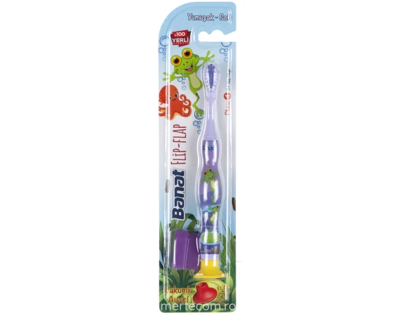Periuta de dinti copii Banat Flip-Flap 5+ ani