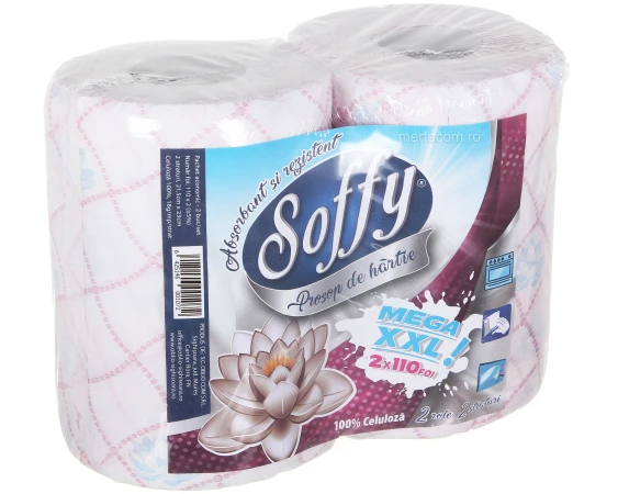 Prosop de hartie Soffy 2straturi 110foi 2bucati