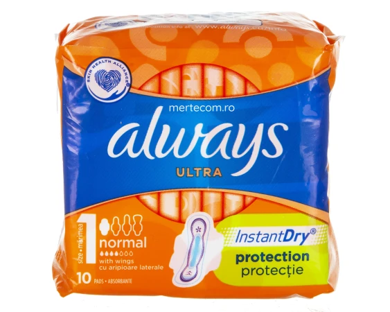 Absorbante cu aripioare laterale Always Ultra 10bucati