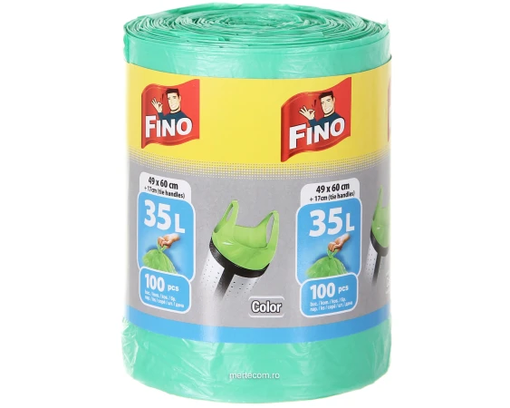 Saci menajeri cu maner Fino 35 litri 100 bucati