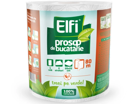 Prosop de bucatarie Elfi 363foi 2straturi 80metri