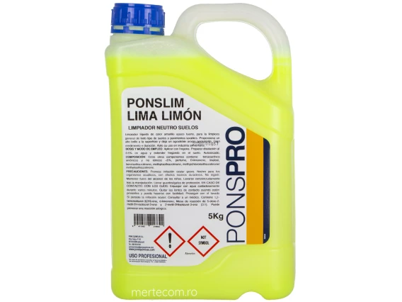 Detergent pardoseli Ponslim Lima-Limon 5litri