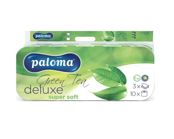Hartie igienica Paloma Green Tea 10role 18metri 3straturi