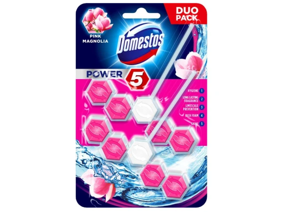 Odorizant pentru toaleta Domestos Power 55gr 2bucati (Magnolie)