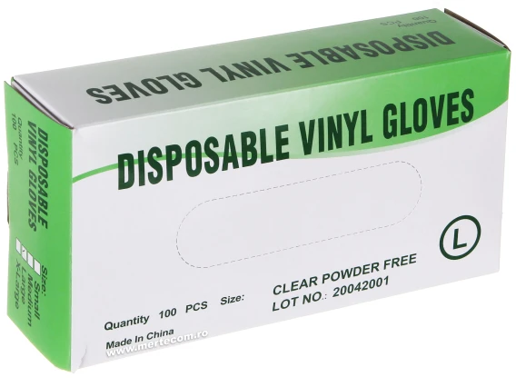 Manusi vinil nepudrate 100buc L