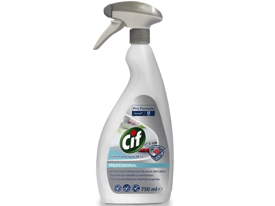 Dezinfectant fara clatire Suma Alcohol Spray D4.12 Cif 750ml