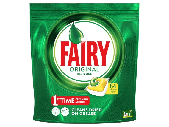 Detergent vase pentru masina de spalat Fairy All in One 84 capsule