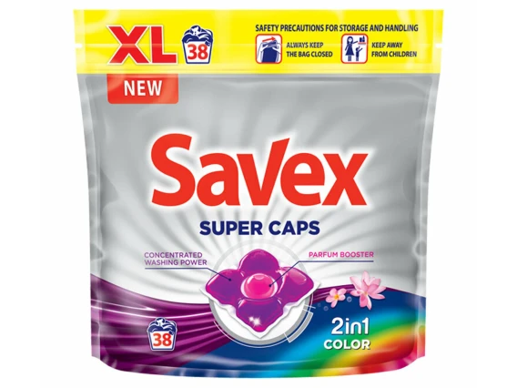 Detergent pentru masina de spalat Savex 38capsule