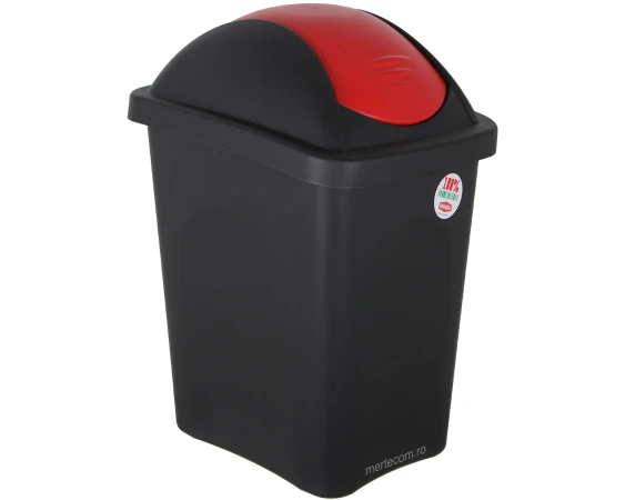 Cos gunoi colectare selectiva Black Multi 30 litri H-48 cm (Rosu)