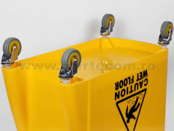 Carucior curatenie storcator profesional, separator si roti cauciuc Meco 20L