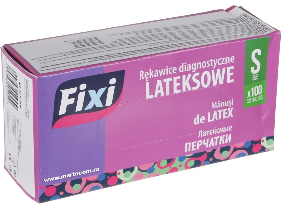 Manusi latex pudrate Fixi 100buc S