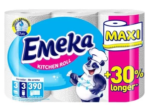 Prosop de hartie Emeka 3straturi 390foi 3role (No aroma)