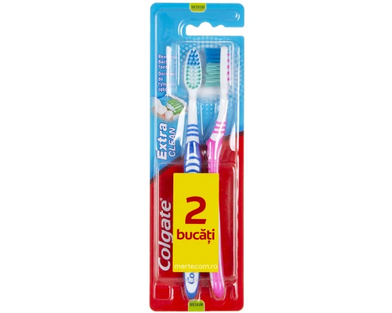 Periuta de dinti Colgate Extra Clean 2bucati