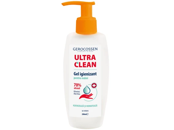 Gel dezinfectant maini 70% alcool Gerocossen UltraClean 200ml