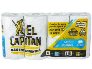 Hartie igienica El Capitan 8role 3straturi