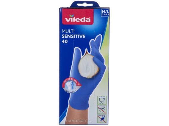 Manusi nitril multi sensitive Vileda M/L 40buc