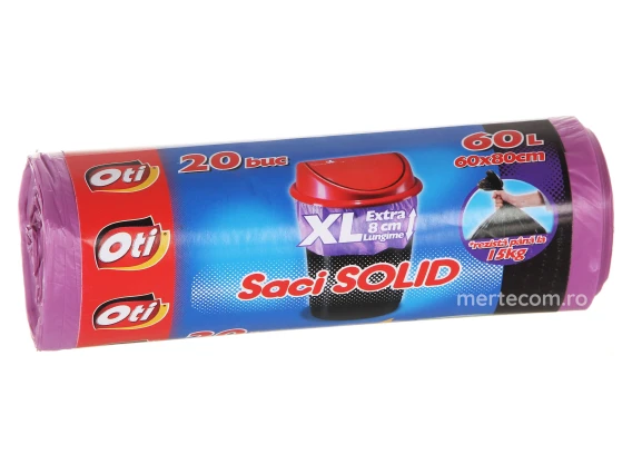 Saci menajeri violet Oti 60 litri 20 bucati