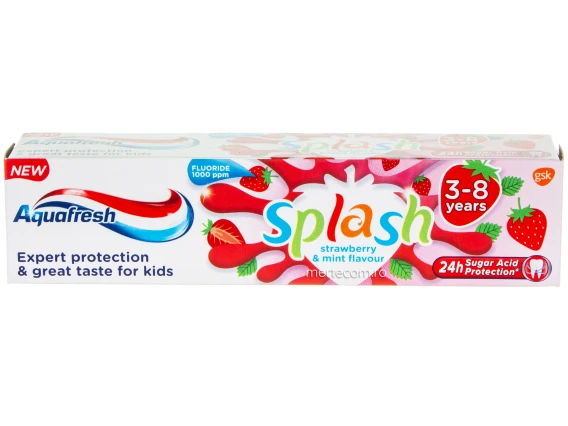 Pasta de dinti pentru copii Aquafresh Splash 3-8 ani 50ml