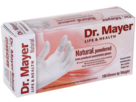 Manusi latex pudrate Dr. Mayer 100buc S