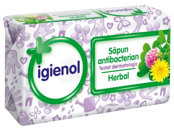 Sapun solid antibacterian Igienol Herbal 90g