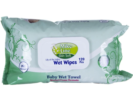 Servetele umede cu capac Mike Line Lily of the Valley 120bucati