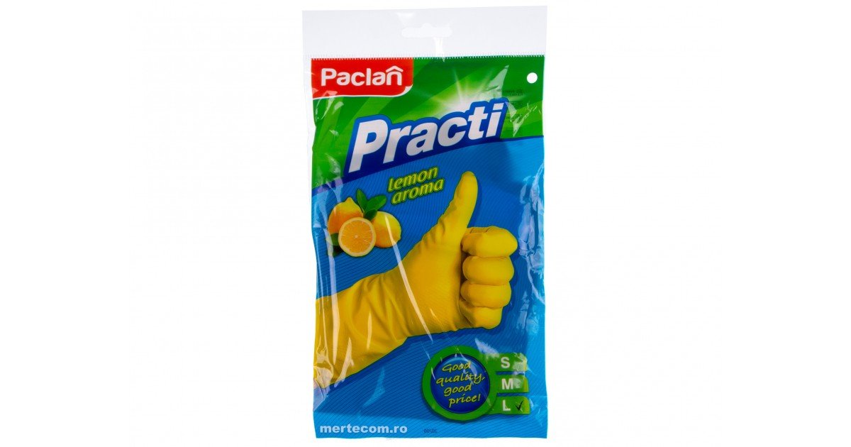 Manusi din cauciuc Paclan galbene (Large-L) - Mertecom