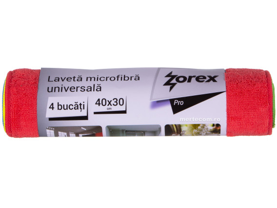 Lavete microfibra universale 40x30 Zorex 4buc