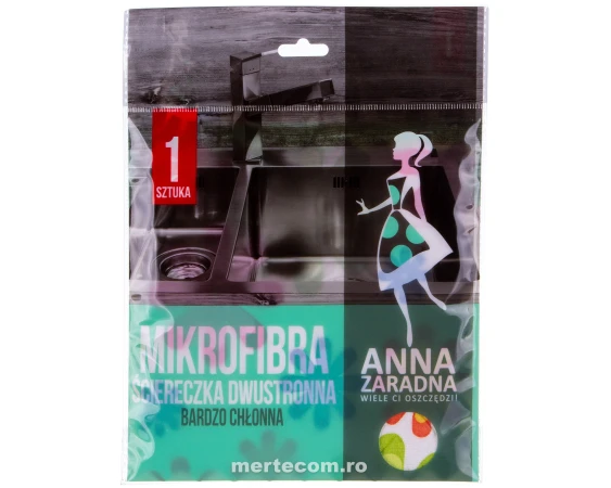 Laveta microfibra foarte absorbanta cu doua fete Anna