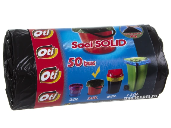 Saci menajeri Oti Solid 35 litri 50 bucati