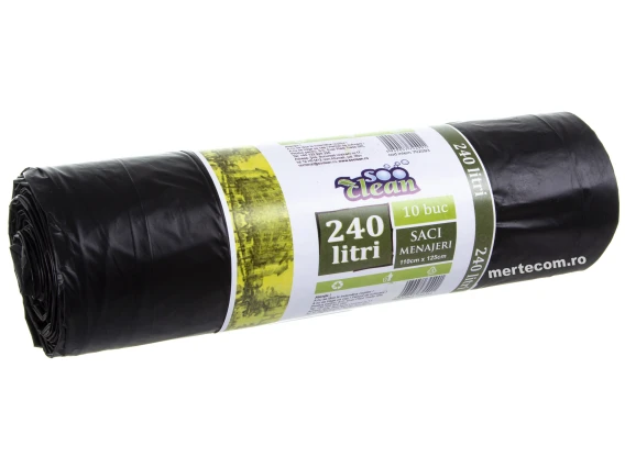 Saci menajeri Clean 240 litri 10 bucati